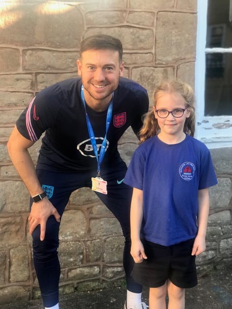 Paralympic athlete Jack Rutter visited West Somerset