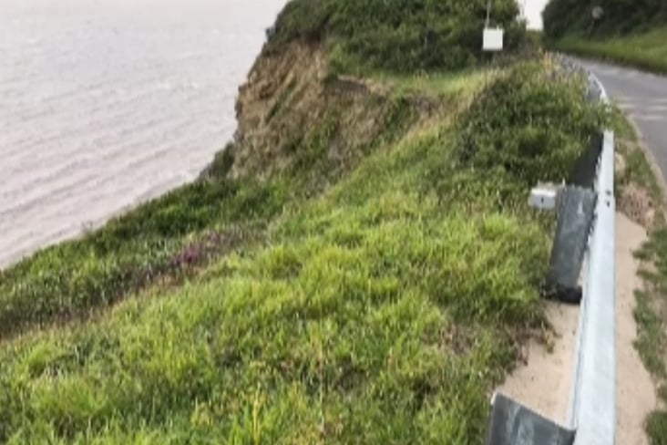Coastal erosion on Cleeve Hill, near Watchet
