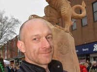 'Taunton Dragon' chainsaw carving unveiled
