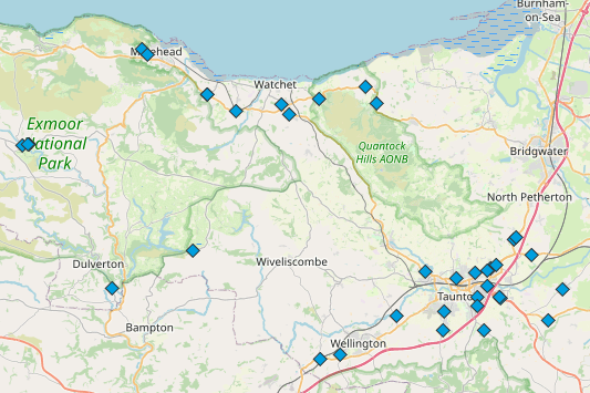 Mobile speed camera locations for Somerset West and Taunton the week beginning February 13