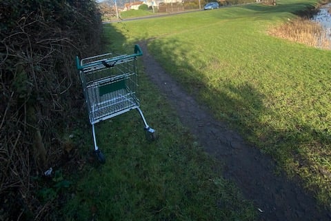 A Morrisons trolley spotted near Butlins