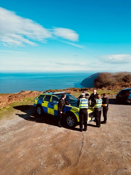 Officers taking part in Operation Landlike on Exmoor