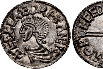 A Saxon coin set to be displayed in the Watchet Market House Museum 