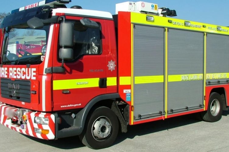 Taunton Fire Station heavy rescue tender firefighters fire crew