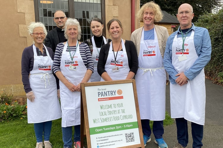 West Somerset Food Cupboard pantry Ali Sanderson food parcels Minehead