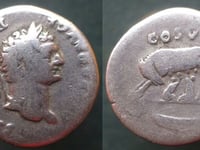 2000 year old Roman coins on display at the Watchet Museum