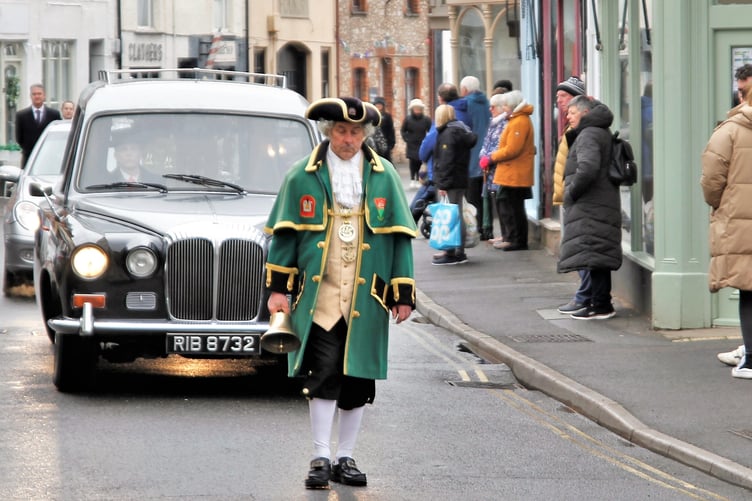 Funeral procession for Alan Woollam