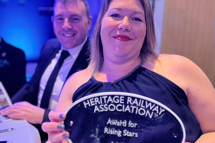 Kerry Noble West Somerset Railway heritage award rising stars