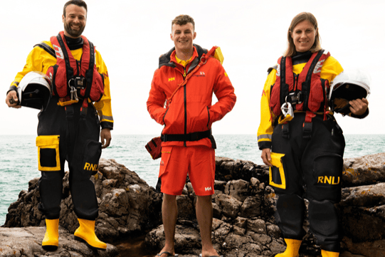 Tim Jones RNLI walking round Britain fund-raising