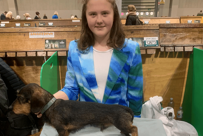 Harriett Bruford Danesfield Williton dachshund Rocky Crufts