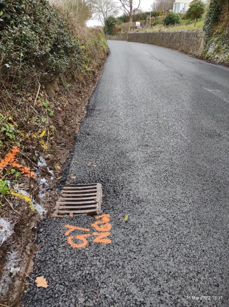A39 Minehead Selworthy gully resurfacing county council highways