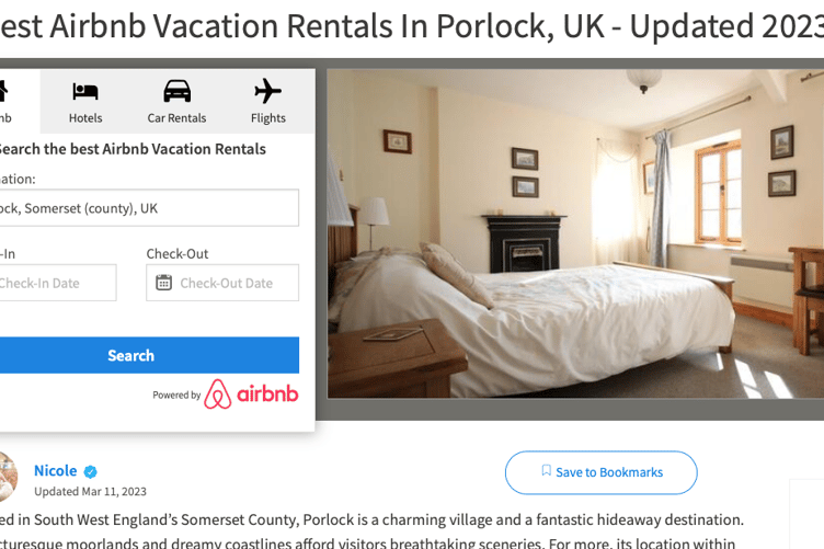 Exmoor Porlock Airbnb Liddell-Grainger holiday lets