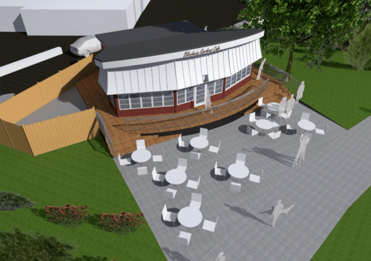 Minehead Blenheim Gardens Cafe SWT planning restoration