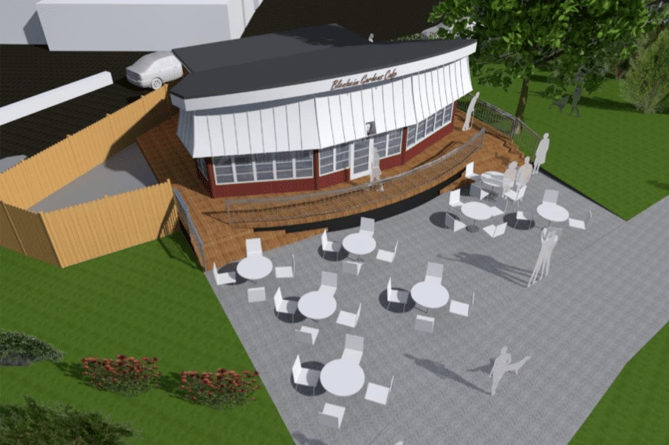 Minehead Blenheim Gardens Cafe SWT planning restoration
