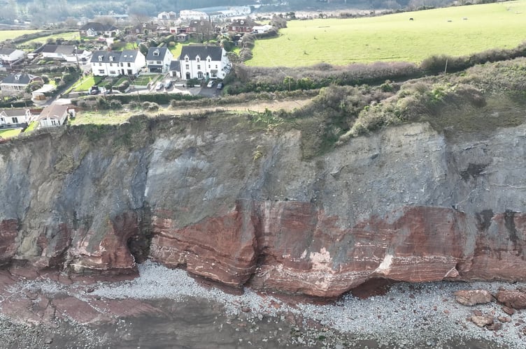 The B3191 cliff road near Watchet