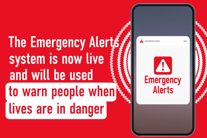 The emergency alert siren will activate on all compatible UK phones this month