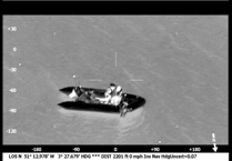 Channel rescue woman taken to hospital