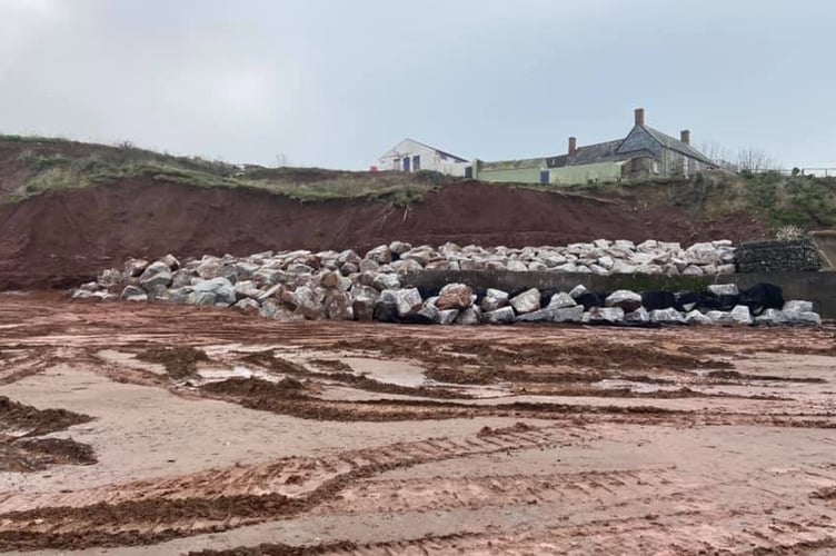 Completed emergency works at Blue Anchor