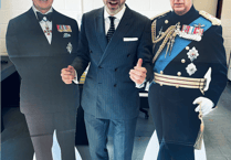 King Charles 'greets' tourists