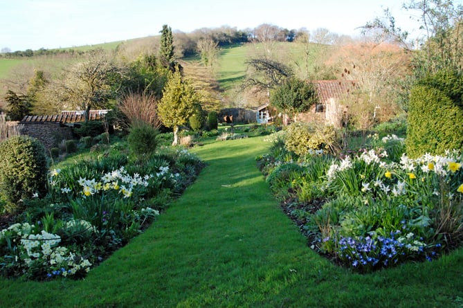 The gardens at Elworthy Cottage
