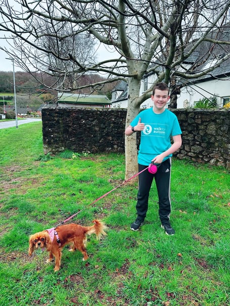Will Thomas, from Timberscombe, who has walked on Exmoor for autism