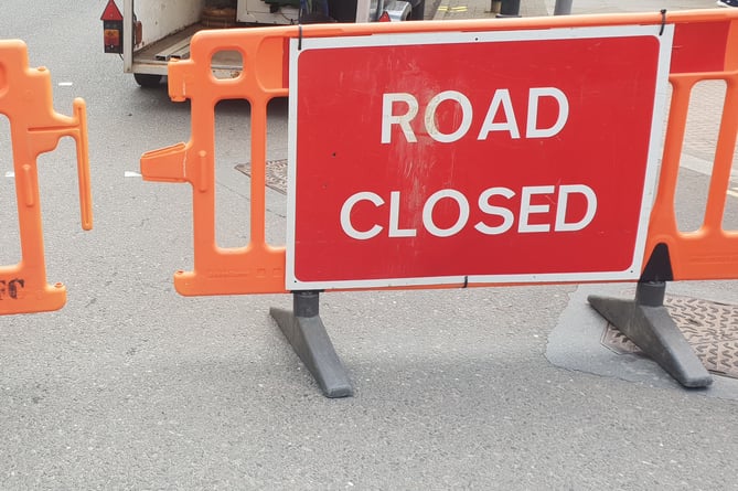The main road through Porlock will be closed for four nights.