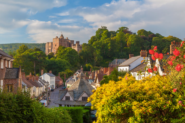 A view of Dunster Castle.