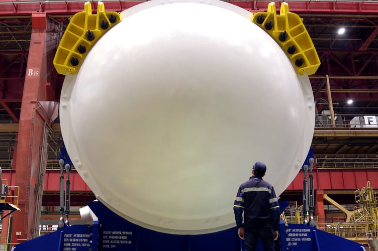 Hinkley C has received the first of its two nuclear reactors.