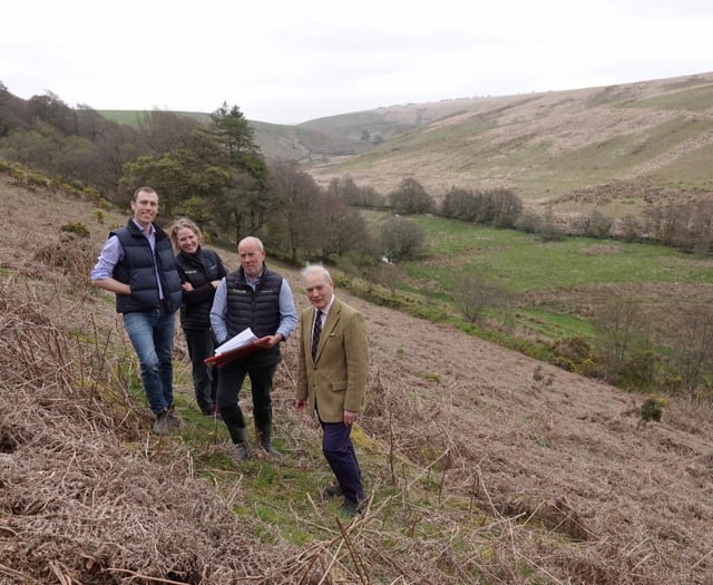 Exmoor's new 'King's Wood' visited by High Sheriff