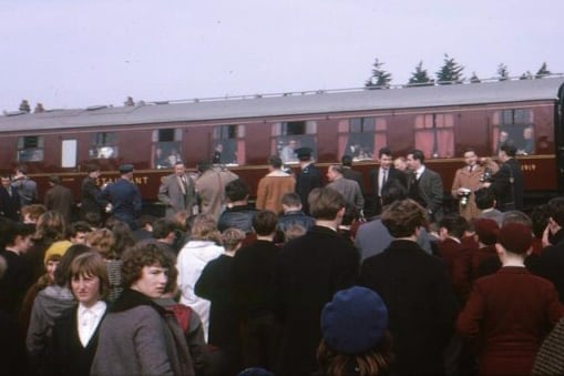 'Beatlemania' came to Minehead Railway Station in the 1960s when The Beatles visited for a movie shoot.