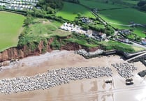 Spectacle as 13,500 tonnes of rock shipped to Blue Anchor beach for coast defences