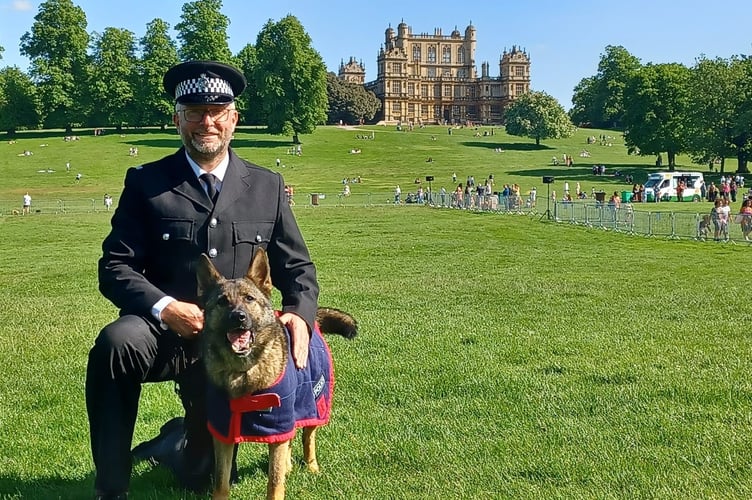 PC Pete Flinn and PD Belle became champions at the National Police Dog Trials.