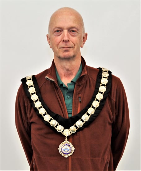 Minehead's new mayor, Cllr Craig Palmer