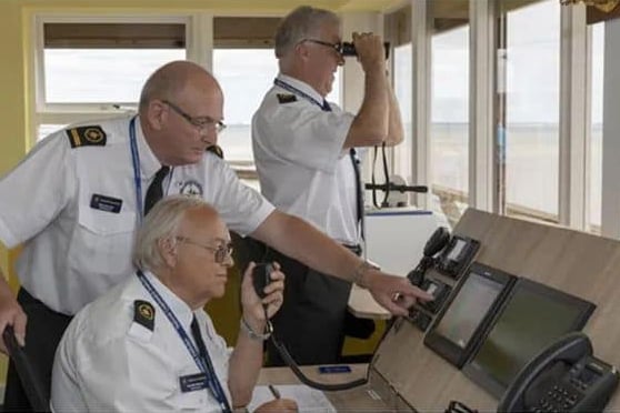 National Coastwatch volunteers at work.