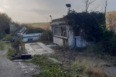 Part of the abandoned Wansbrough Paper Mill, which until 2015 was the chief employer of Watchet residents
