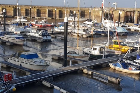 Watchet's harbour was replaced with a marina, which is regularly regularly filled with mud rather than water because of a lack of dredging