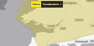 Met office thunder storms warning for Sunday