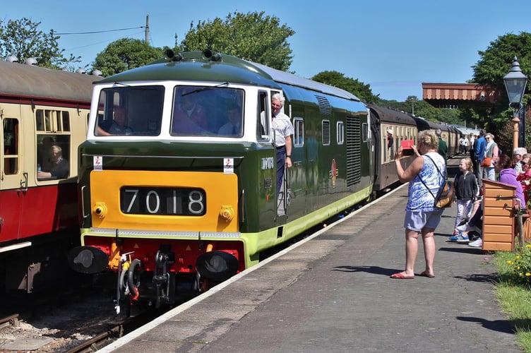 The D7108 had to be withdrawn from the diesel gala.