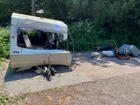 Appeal after 'youths set fire' to Wiveliscombe woman's caravan
