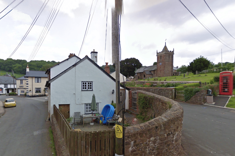 The centre of Timberscombe.