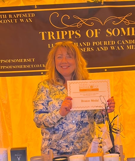 Exmoor businesswoman Tracey Tripp with her Royal Bath and West Show award.