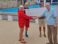 Wivey pool goes green