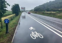 Controversial A39 cycleway opens