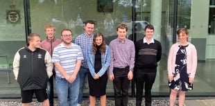 Young people with special needs celebrate graduating police scheme