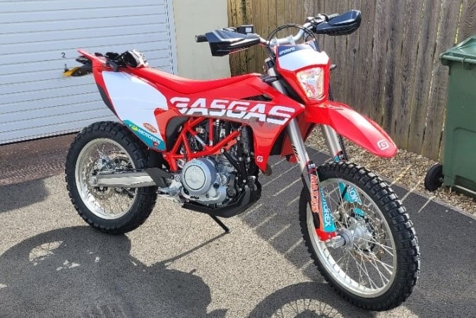 The motorcycle stolen in Williton at the weekend.
