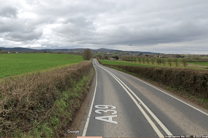 The A39 between Nether Stowey and Cannington is to be closed for urgent repairs.