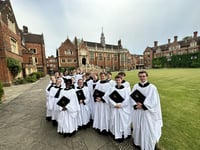 University college choir on Exmoor tonight