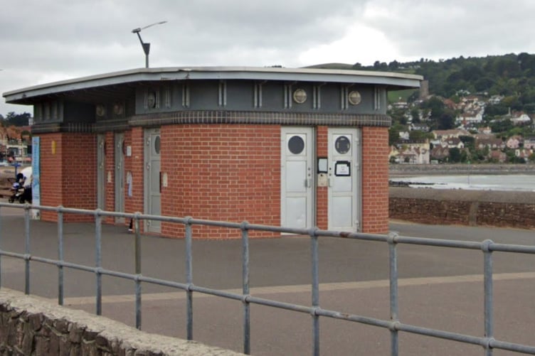 The Warren Road, Minehead, public toilets.