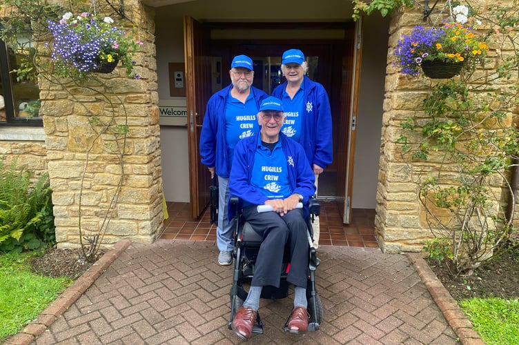 Hugill’s Crew founder Keith Woolgar with fellow singers Raymond Coleing and Mike Dibble