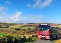 Four fire station crews tackle Exmoor blaze